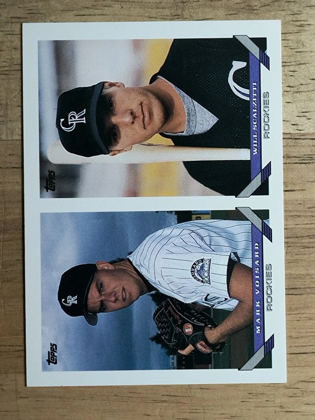 1993 Topps #476 Mark Voisard/Will Scalzitti RC