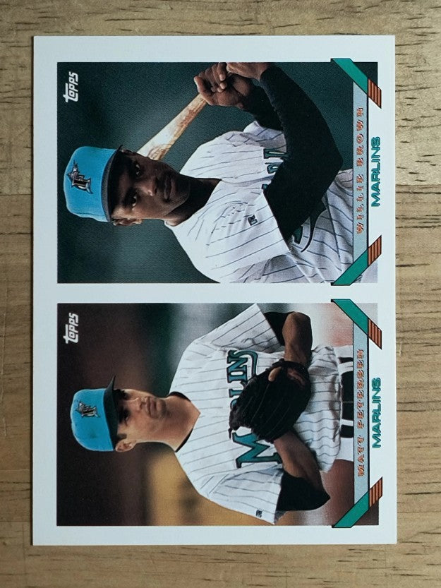 1993 Topps #497 Matt Petersen/Willie Brown RC