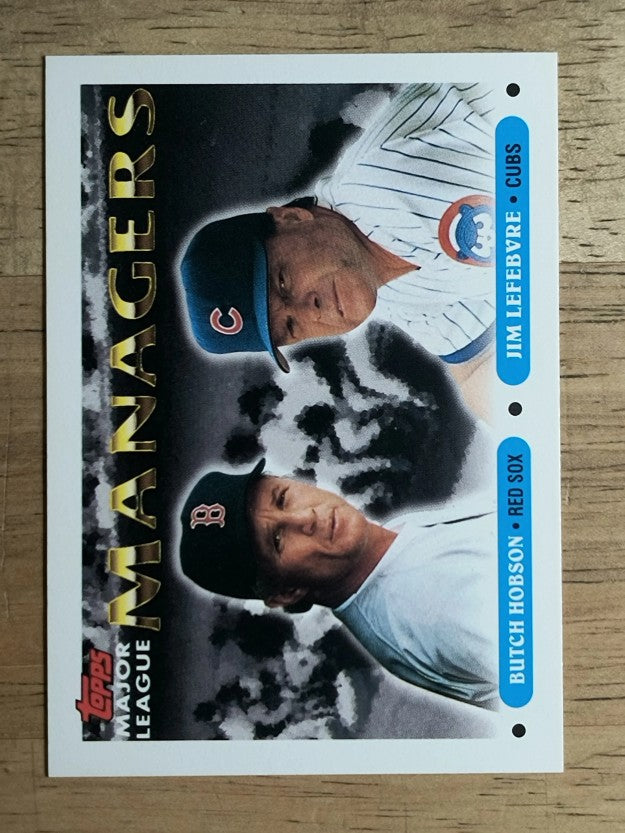 1993 Topps #502 Butch Hobson MG/Jim Lefebvre MG