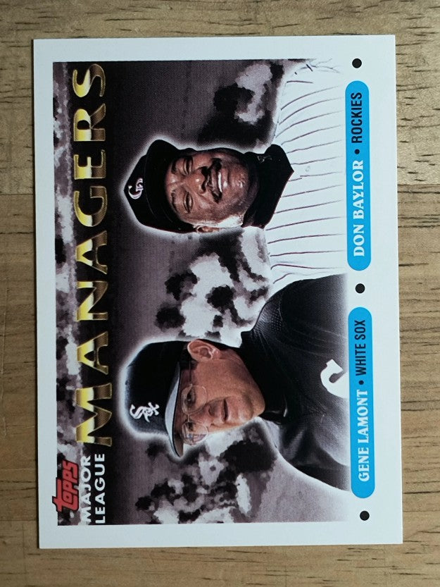 1993 Topps #504 Gene Lamont MG/Don Baylor MG