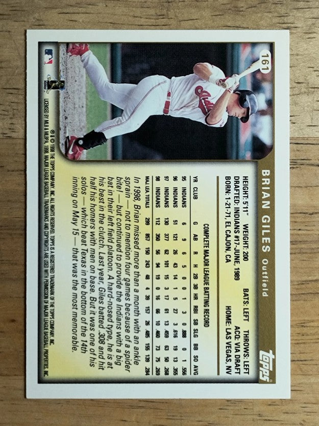 1999 Topps #161 Brian Giles