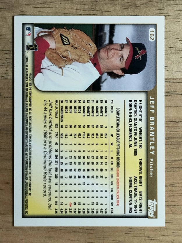1999 Topps #162 Jeff Brantley