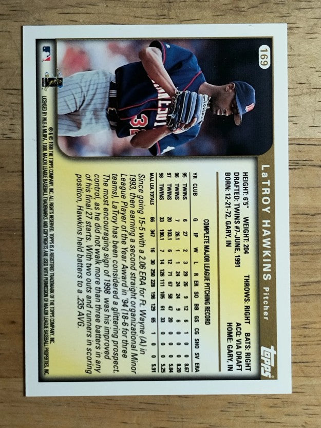 1999 Topps #169 LaTroy Hawkins