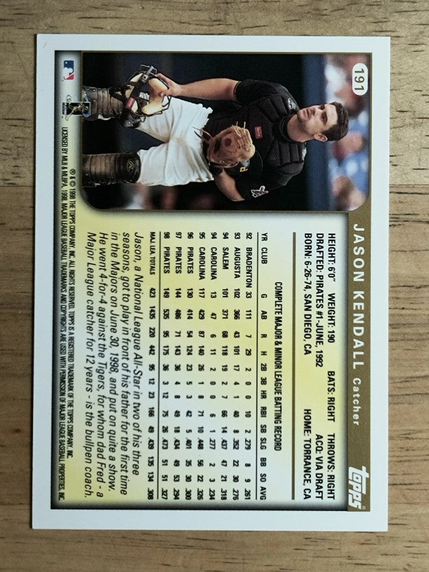 1999 Topps #191 Jason Kendall