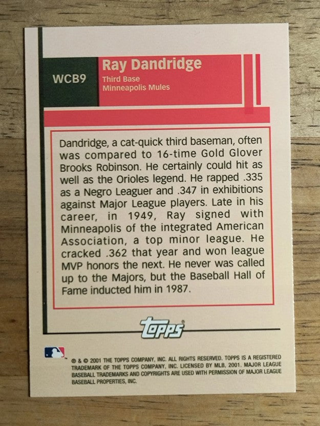 2001 Topps What Could Have Been #WCB9 Ray Dandridge