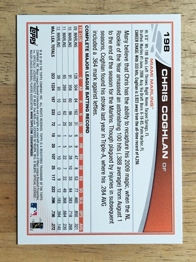 2013 Topps #198 Chris Coghlan