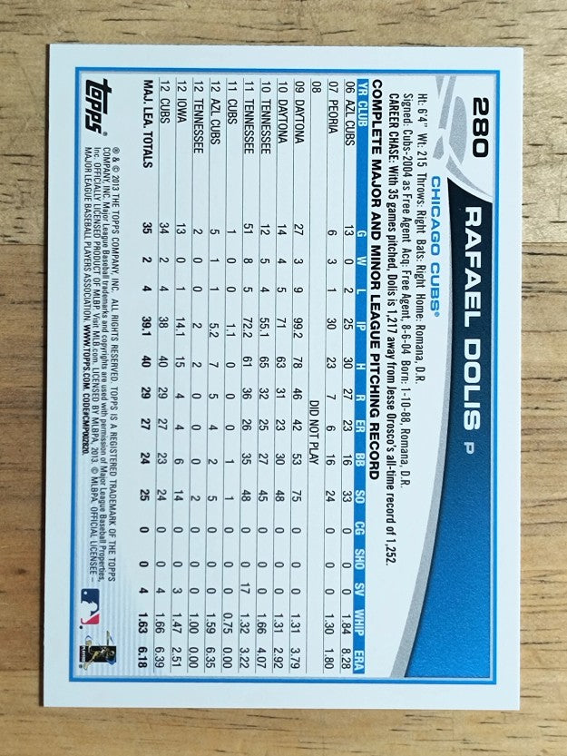 2013 Topps #280 Rafael Dolis