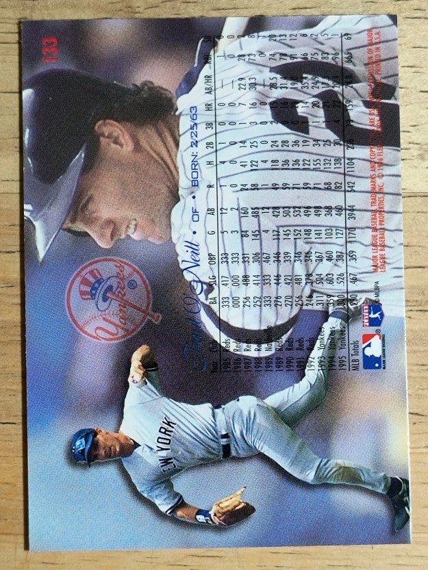 1996 Flair Gold #133 Paul O'Neill