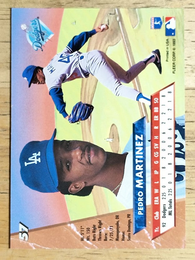1993 Ultra #57 Pedro Martinez