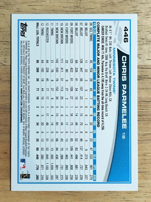 2013 Topps #446 Chris Parmelee