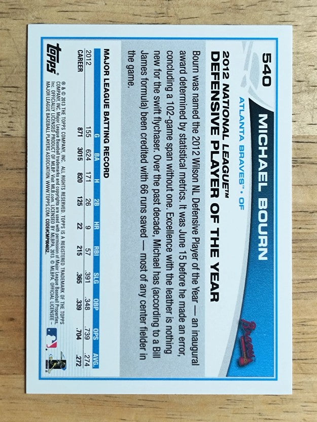 2013 Topps #540 Michael Bourn