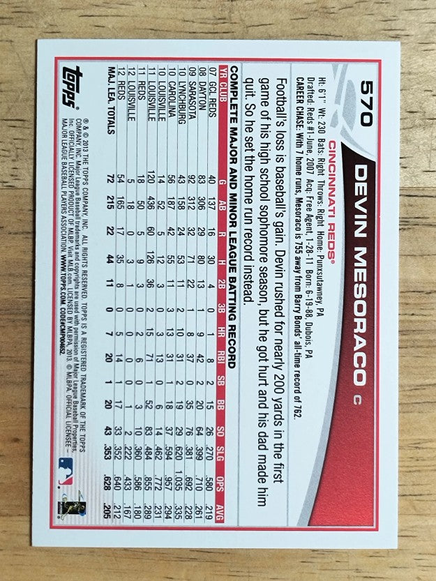 2013 Topps #570 Devin Mesoraco