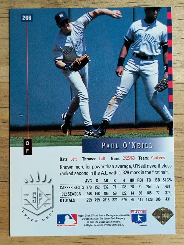 1993 SP #266 Paul O'Neill