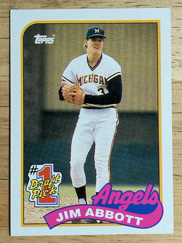 1989 Topps #573 Jim Abbott FDP RC