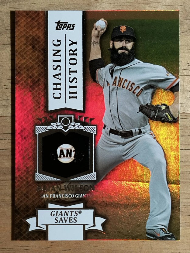 2013 Topps Chasing History Holofoil #CH32 Brian Wilson
