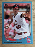 2013 Topps Wal-Mart Blue Border #50 Adam Wainwright