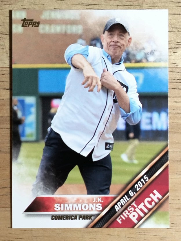 2016 Topps First Pitch #FP18 J.K. Simmons S2