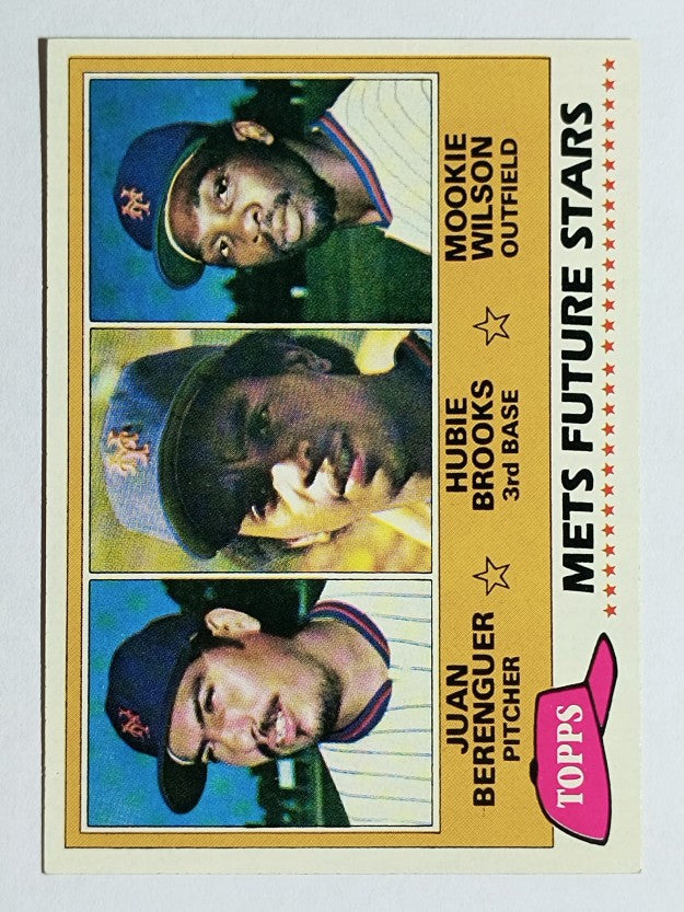 1981 Topps #259 Juan Berenguer/Hubie Brooks RC/Mookie Wilson RC