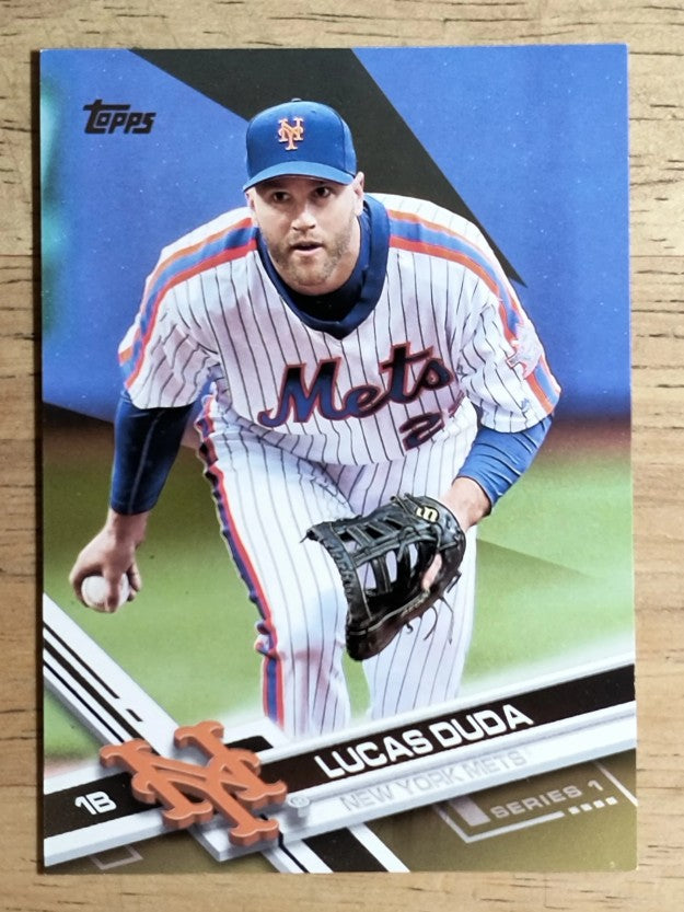 2017 Topps Gold #236 Lucas Duda UER/Eric Campbell pictured