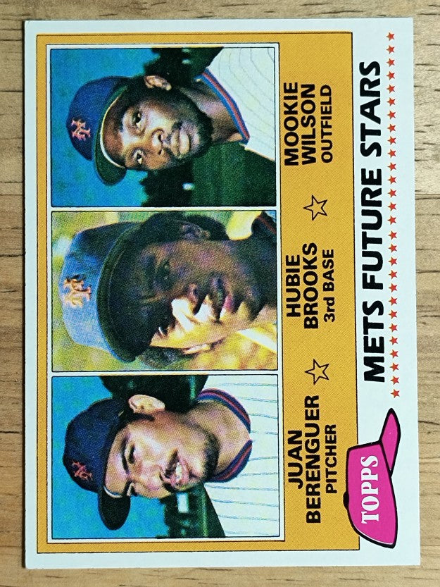 1981 Topps #259 Juan Berenguer/Hubie Brooks RC/Mookie Wilson RC