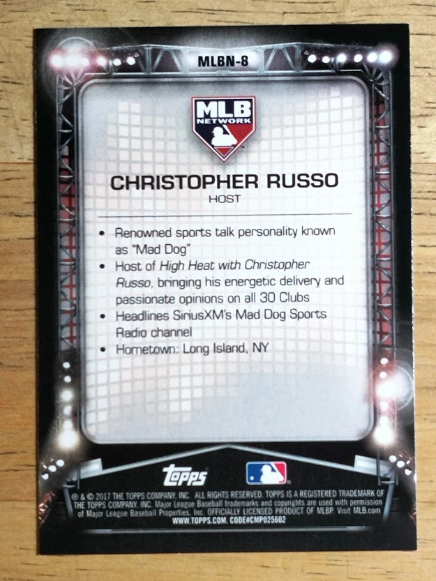 2017 Topps MLB Network #MLBN8 Christopher Russo UPD