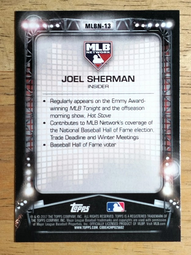 2017 Topps MLB Network #MLBN13 Joel Sherman UPD