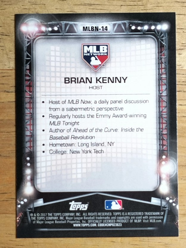 2017 Topps MLB Network #MLBN14 Brian Kenny