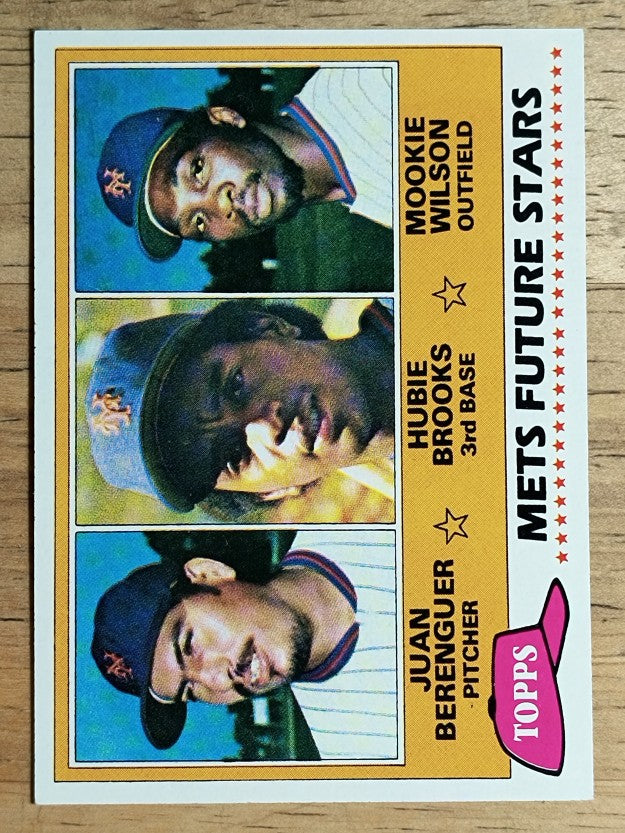 1981 Topps #259 Juan Berenguer/Hubie Brooks RC/Mookie Wilson RC