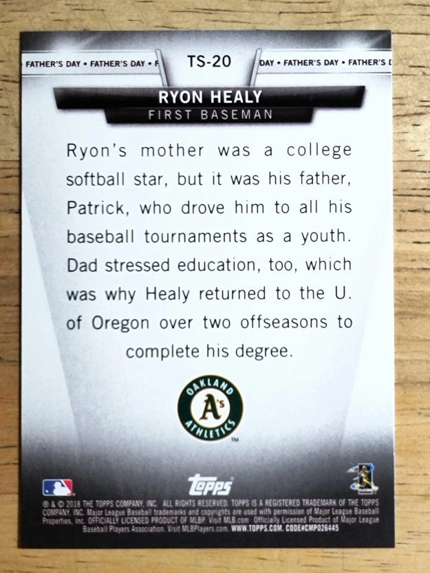 2018 Topps Salute #TS20 Ryon Healy