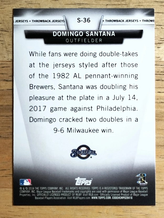 2018 Topps Salute Series 2 #S36 Domingo Santana