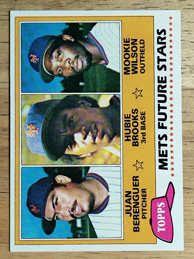 1981 Topps #259 Juan Berenguer/Hubie Brooks RC/Mookie Wilson RC