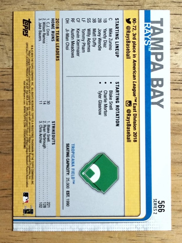 2019 Topps #566 Tropicana Field