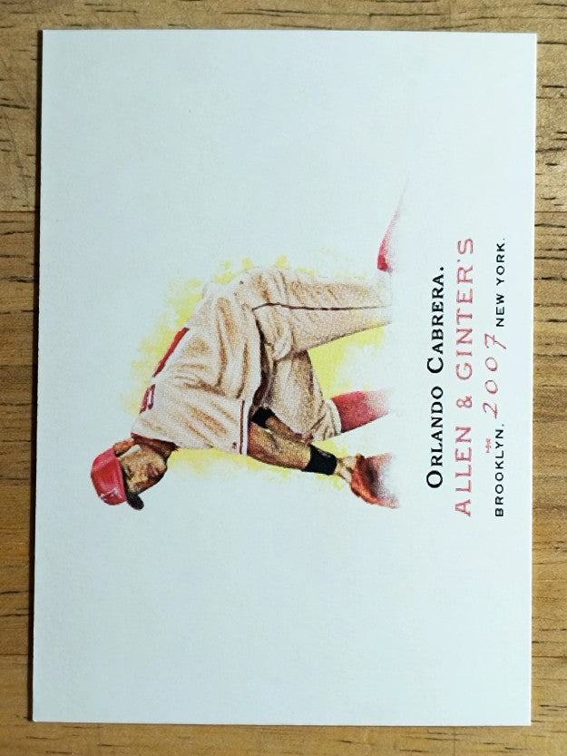 2007 Topps Allen and Ginter #211 Orlando Cabrera