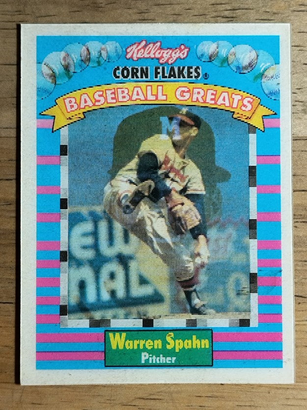 1991 Kellogg's 3D #12 Warren Spahn