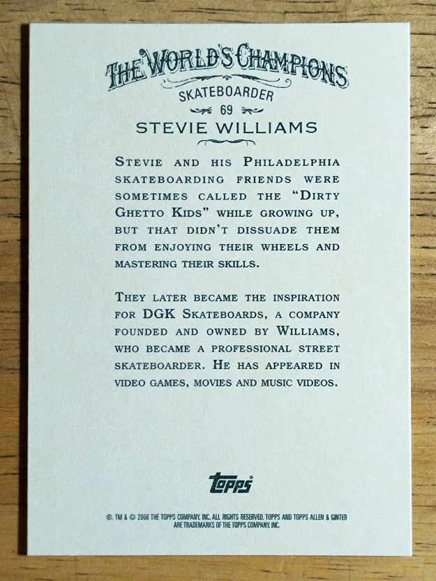 2008 Topps Allen and Ginter #69 Stevie Williams