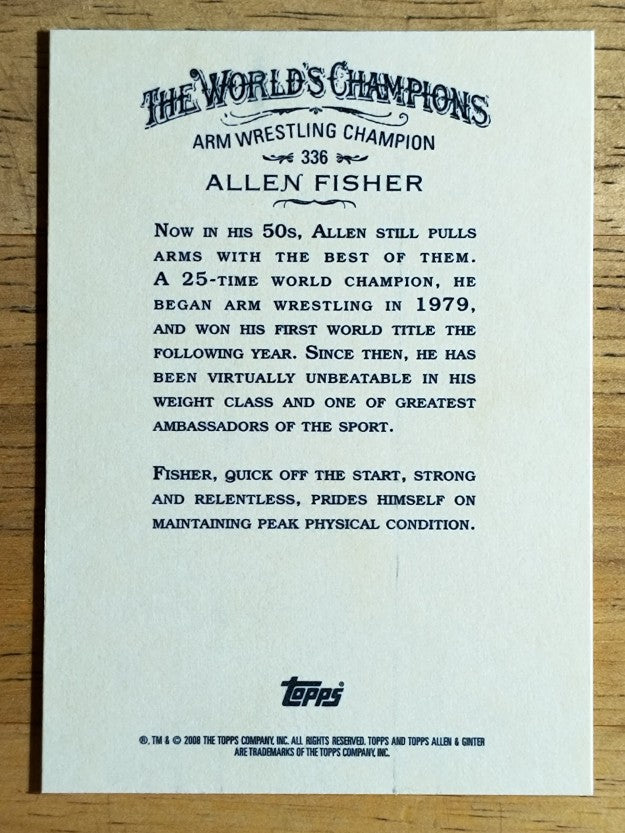 2008 Topps Allen and Ginter #336 Allen Fisher SP