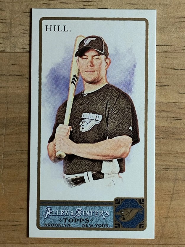 2011 Topps Allen and Ginter Mini A and G Back #203 Aaron Hill