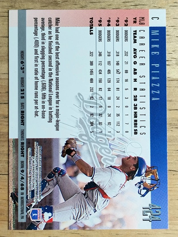 1996 Donruss #424 Mike Piazza
