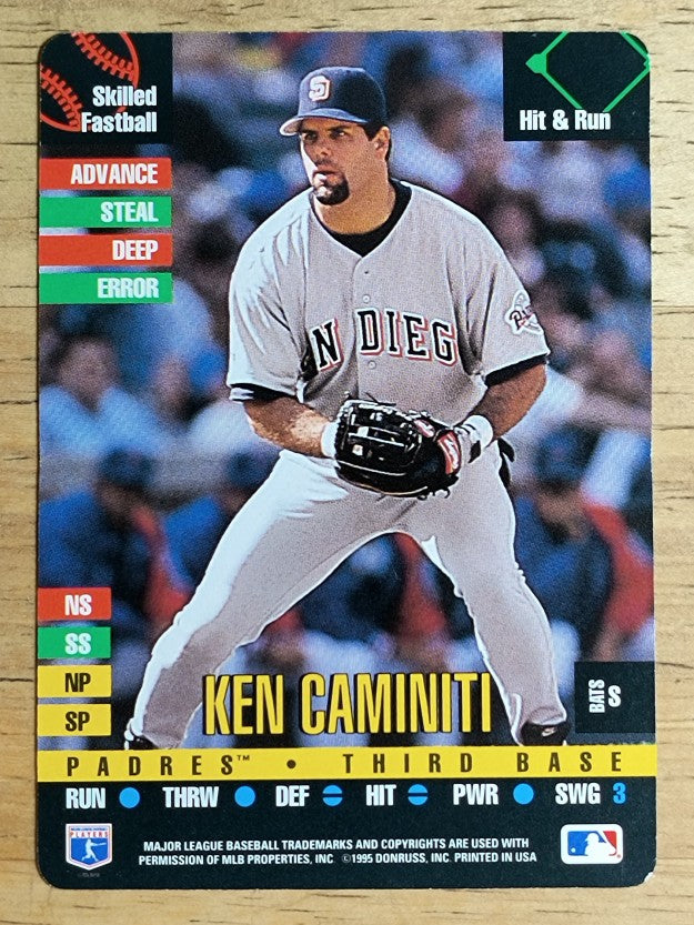1995 Donruss Top of the Order #338 Ken Caminiti U
