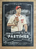 2014 Topps Allen and Ginter The Pastime's Pastime #PPGG Gio Gonzalez