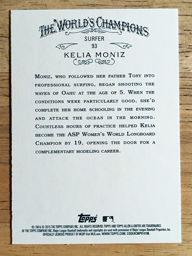 2015 Topps Allen and Ginter #93 Kelia Moniz