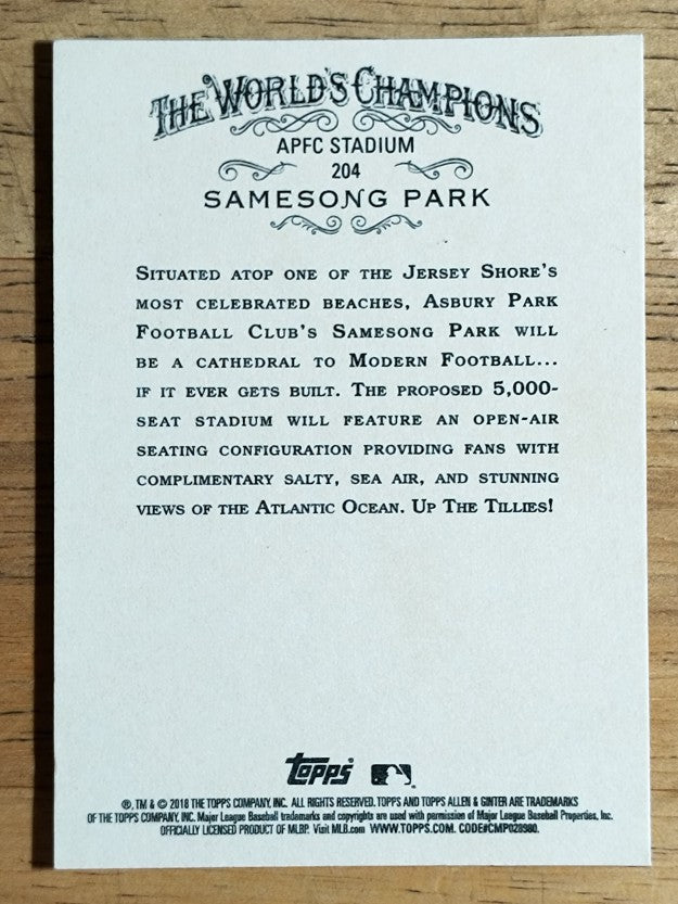 2018 Topps Allen and Ginter #204 Samesong Park