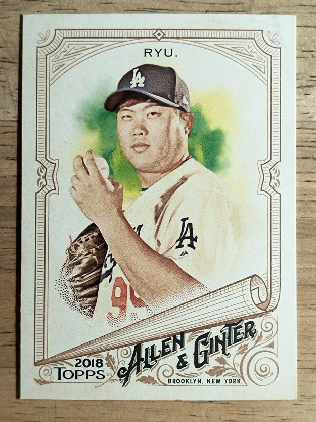 2018 Topps Allen and Ginter #303 Hyun-Jin Ryu SP