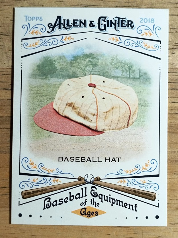 2018 Topps Allen and Ginter Baseball Equipment of the Ages #BEA24 Baseball Hat
