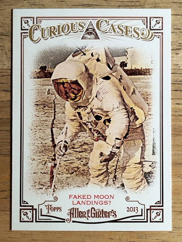 2013 Topps Allen and Ginter Curious #FM Faked moon landings