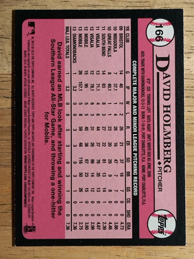 2014 Topps Archives #166 David Holmberg RC