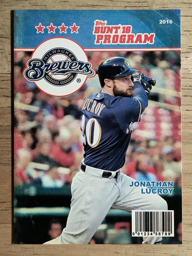 2016 Topps Bunt Programs #P2 Jonathan Lucroy