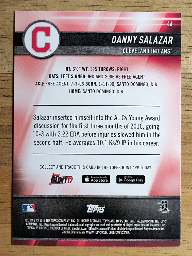 2017 Topps Bunt #46 Danny Salazar