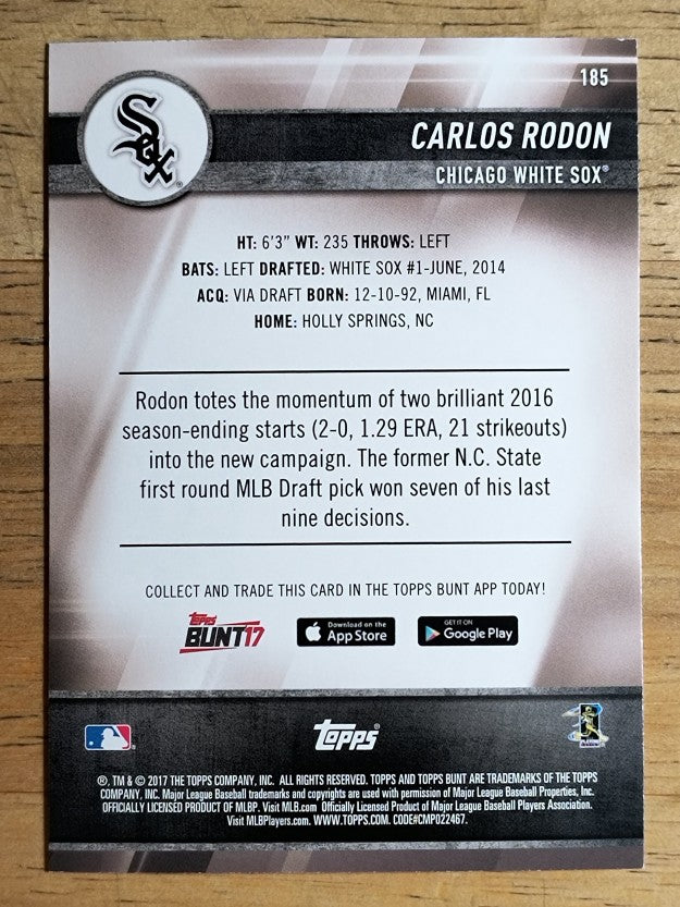 2017 Topps Bunt #185 Carlos Rodon