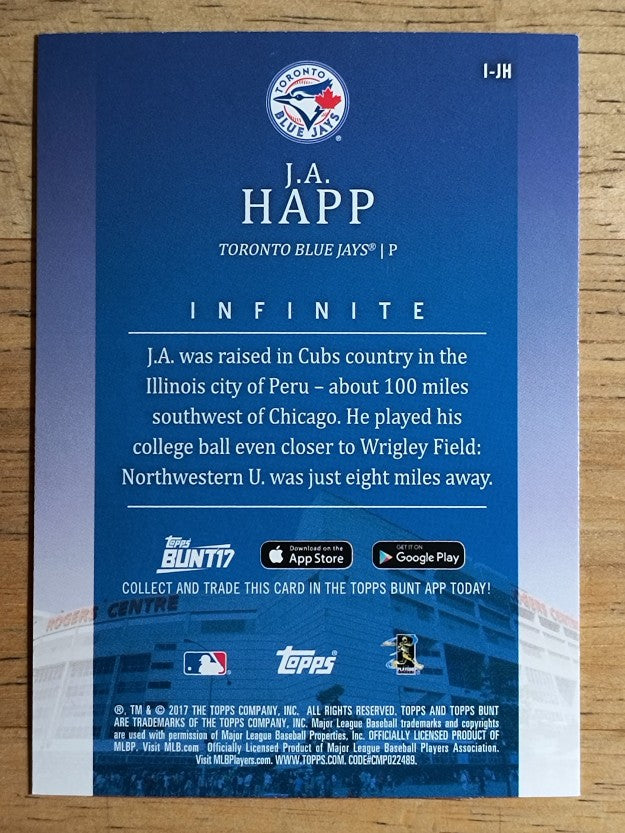 2017 Topps Bunt Infinite #IJH J.A. Happ